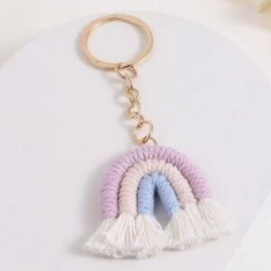 NEW Pastel Braided Keychain/Bag Charm